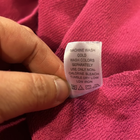 Woman Within Pink Hooded Sweatshirt - Picture 6 of 7